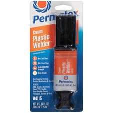Permatex Plastic Welder 84115 Cream 5-Minute Plastic Weld Adhesive 0.84 oz.