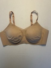 Honey Love Womens Nude Crossover Bra Size 3X