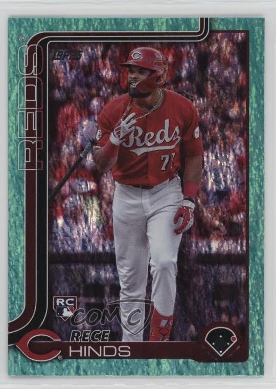 2025 Topps Series 1 Aqua Holo Foil Rece Hinds #217 1ih4