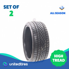 Set Of 2 Used 24535zr20 Continental Extremecontact Dws06 Plus 95y - 9.532