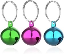 Round Dog Bells Dog Charm Bells Pet Pendant, 3 PCS Anti-Lost Training Bells for