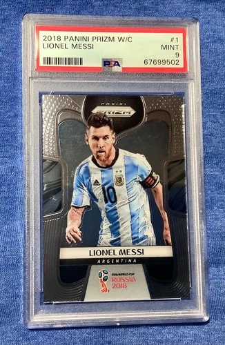 Lionel Messi 2018 Panini Prizm World Cup Soccer PSA 9 MINT Argentina #1 STAR