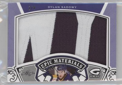 2016 Leaf Genesis Epic Materials Purple 2/4 Dylan Sadowy #EMP-22 Patch 1h5