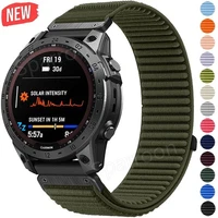 Quickfit Nylon Watch Band Strap for Garmin Fenix 8 Solar Epix 7 7X 6 6X Pro 5
