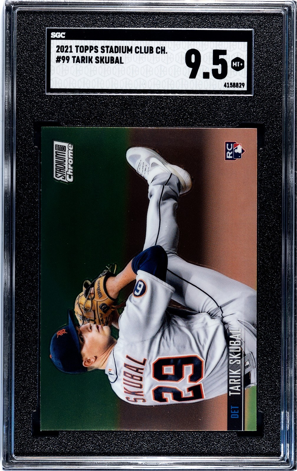2021 Topps Stadium Club Chrome #99 Tarik Skubal Rookie SGC 9.5 RC