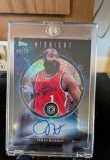 2025-26 Topps Midnight James Harden /12 Auto Midnight Oil Marks