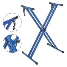 Heavy Duty Adjustable Double X Piano Stand for 88-Key Electric Keyboards