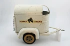 Tonka Farms Vintage 1950's White Horse Trailer with Back Gate - Solid