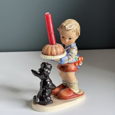 Vintage HUMMEL Goebel Figurine  Begging His Share  #9 early TMK-3 Candle T3