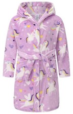 SGMWVB Kid Fleece Hooded Robes Girls Bathrobes Boys Soft Plush Sleepwear