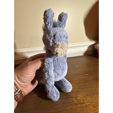 Jellycat Bashful Donkey Plush Blue Grey Stuffed Animal Small 9 inch Toy