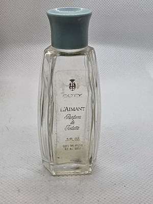 Vintage Coty L'aimant Parfum de Toilette Splash .5 oz Empty Bottle