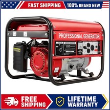 Dual Volt Generator 110V 220V 7.5HP 4-Stroke Gasoline Powered Kit RV Travel