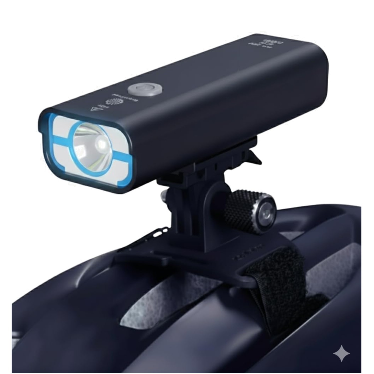 8500 Lumens Rechargeable Bike Helmet Light with 7 Modes - Wa
