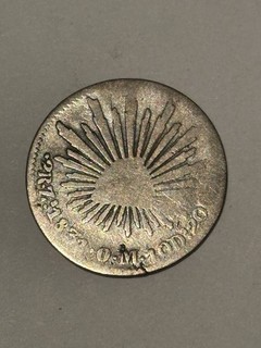 183? Mexico 2 Reales First Mexican Republic Silver Coin