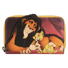 Disney Lion King Scar Villains Scene Zip Around Wallet