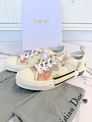 Dior B23 Oblique Floral Low Top Sneakers Mens UNISEX EU 43 US 10