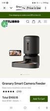PETLIBRO Granary Smart Camera Feeder Automatic Pet Feeder 2 Bowls Black