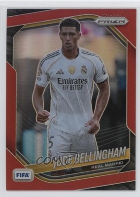 2025-26 Panini Prizm FIFA Red Prizm 47/149 Jude Bellingham #186 9et