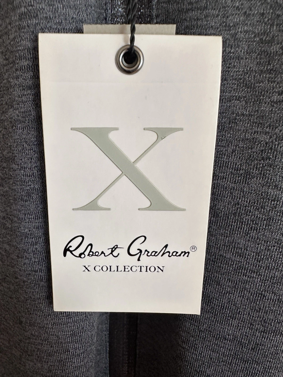 NWT Robert Graham X Collection Kobi Knit Hooded Vest Mens Large Carbon Gray $198 - product detail image 6