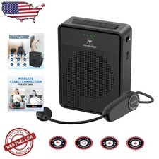Wireless Voice Amplifier 15W Bluetooth Mic Headset Ultra Portable PA Speaker