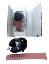 Fitbit Versa Fitness Smartwatch Rose/Gold Aluminum w/Peach Band