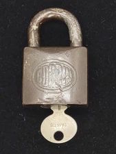 VTG Working CORBIN Collectible Padlock Lock w/ Key