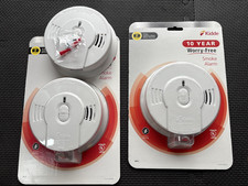 Kidde Smoke Alarms with 10-Year Battery, Set of 3, 1 open/2 in original pkg