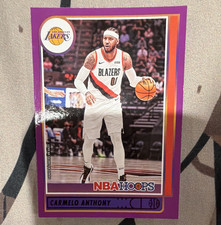 Panini NBA Hoops 2021-22 Carmelo Anthony #310 Purple Parallel Trail Blazers