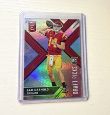 Panini 2018 Elite Draft Picks Sam Darnold #101 USC Trojans Rookie Card. rookie card picture