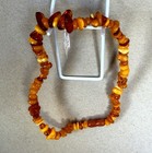 New Vintage Natural Amber Mixed Color Beaded Necklace 17 inches — photo 2