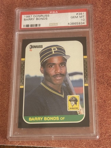 1987 Donruss - Barry Bonds ROOKIE CARD RC PSA 10 GEM MINT 🔥!!