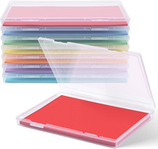 8 Pack Photo Storage Box for 8" X 10" Photos Large Clear Plastic Scrapbook Paper