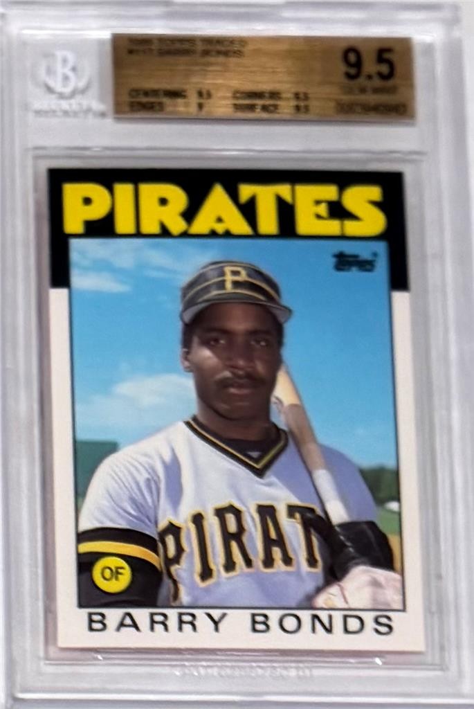 1986 Barry Bonds Topps Traded RC #11T... Graded BGS 9.5 Gem Mint