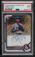 2022 Bowman Chrome Mega Box Mojo Jorbit Vivas #BCMA-JVS PSA 9 MINT Auto 0or4