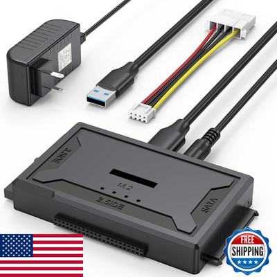 Femoro Hard Drive Reader 4-In-1 M.2 Sata Ide To Usb Docking Station 10Gbps Nvme