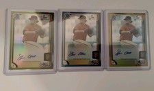 Steven Okert 2015 Bowman Chrome Gold Refractor Auto /50 , Green /99 ,  Blue /150