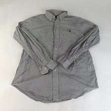 Polo Ralph Lauren Striped Classic Fit Oxford Shirt Mens M L/S Long sleeve Pony