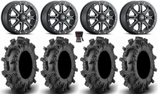 ITP Inertia Bdlk 14" Wheels Bk +40mm 30" Terminator Max Tires RZR Turbo S / RS1