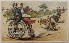Clark's Mile-End Spool Cotton Trade Card Advertising Sewing Machine Thread