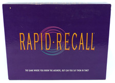 Rapid Recall Board Game Vintage 1993 Complete