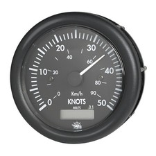 Spidometro 0-50 nodi 12 V nero con totalizzatore - 1 PZ Osculati  - 27.425.01