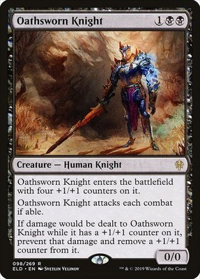 Oathsworn Knight Foil Throne of Eldraine 98 NM MTG