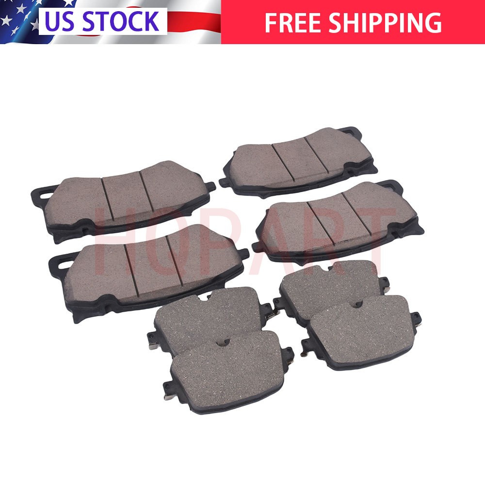 Front & Rear Brake Pads For 2018 2019 2020 2021 Lamborghini Urus