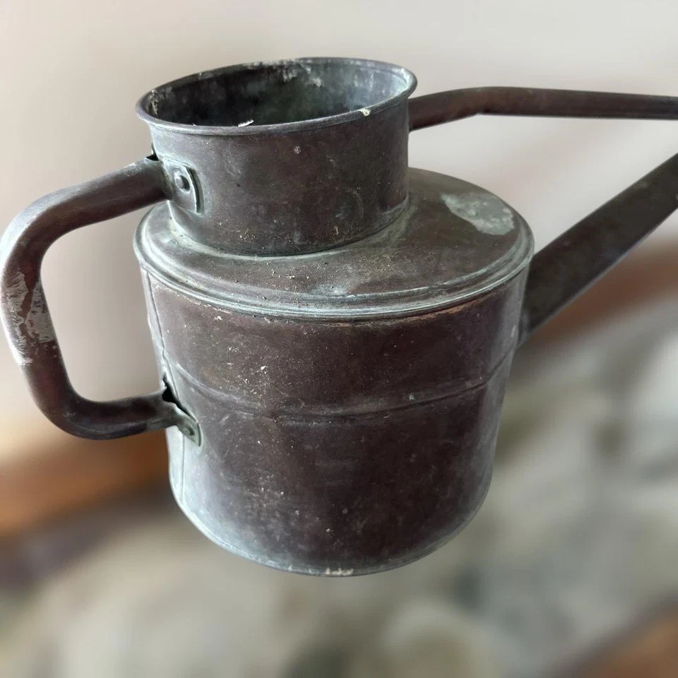 Negishi Sangyo? Regadera de cobre, regadera, regadera, antigua Foto 4 de 4