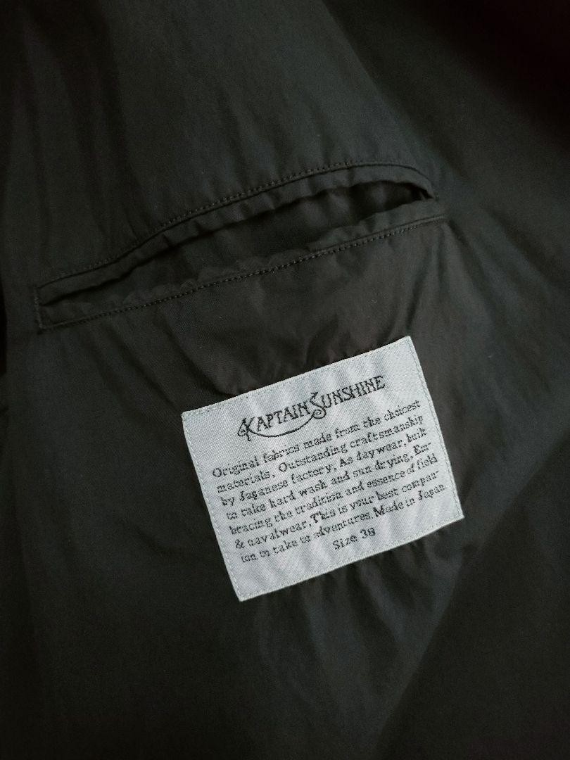Kaptain Sunshine Swedish Over coat Black Size 36 Cotton
