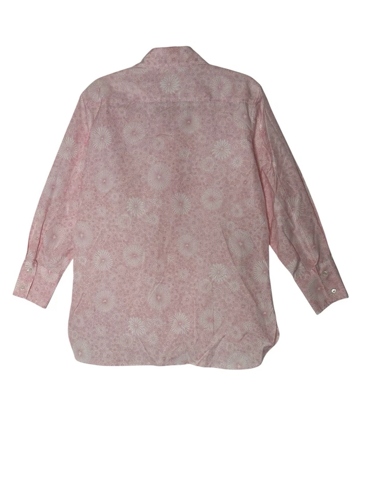 Nueva Camisa BARNEYS NEW YORK Talla 46 Para Hombre Rosa Algodón Botones Diseñador Carrera Foto 2 de 4