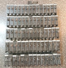 Lot of 66 Used Cutler Hammer Quicklag Circuit Breaker Type BA 20, 30, 40 amp