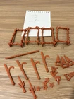 Vintage TMNT Weapons Accessories Rack Sprue Lot Playmates 1980s Turtle Gear