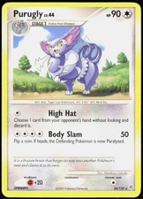 Purugly 36/130 Rare Diamond & Pearl Pokemon Moderately Played on eBay